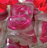 floral ice cubes