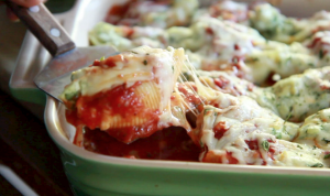 chicken and spinach stuffed pasta shells recipe