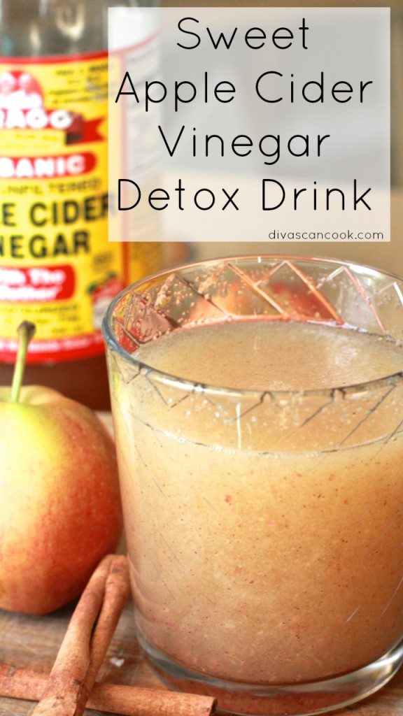 Sweet Apple Cider Vinegar Detox Drink | Divas Can Cook