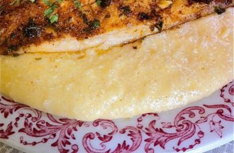Cajun Fish and Savory Cheese Grits