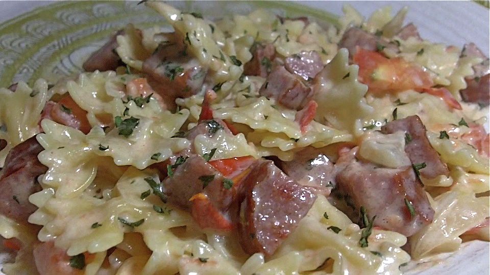 tomato sausage pasta skillet meal easy homemade recipe
