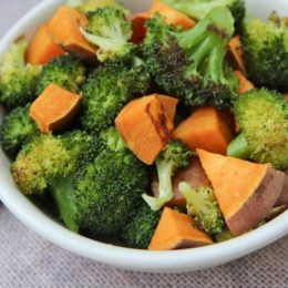 roasted broccoli and sweet potatoes recipe