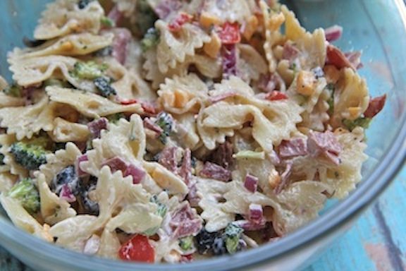 creamy bacon cheddar ranch pasta salad recipe cold pasta salad