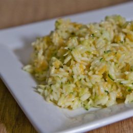 cheesy zucchini rice recipe side dish easy dinner idea