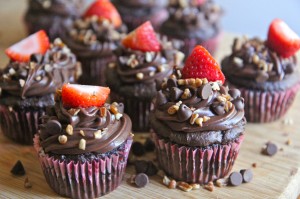 Death By Chocolate Cupcakes Recipe Chocolate Sour Cream Frosting