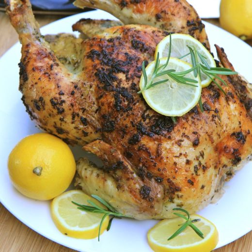 Lemon Garlic & Rosemary Roasted Chicken Recipe