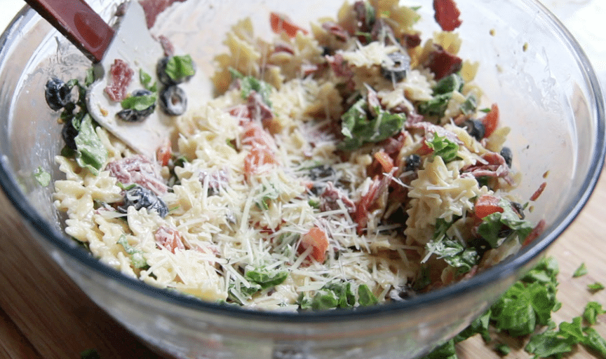 BLT Caesar Pasta Salad Recipe