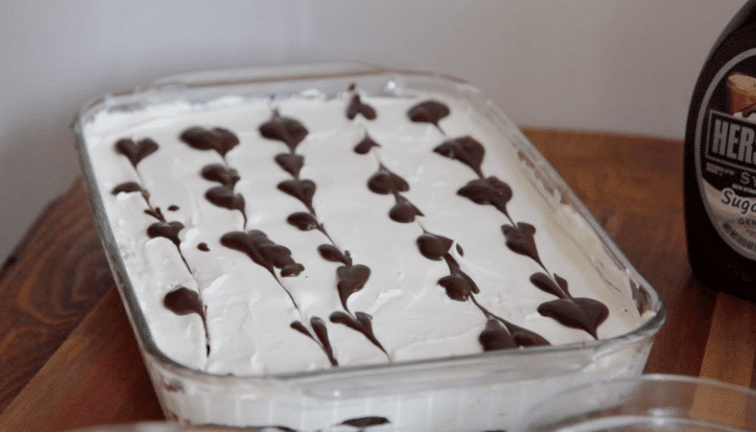 oreo ice box cake cool whip dessert chocolate wafers