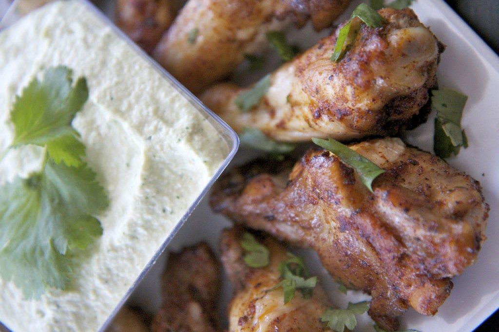 chipotle lime chicken wings recipe avocado sauce5