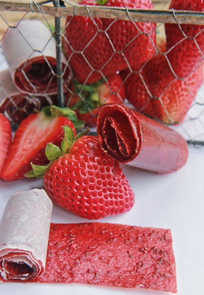 homemade strawberry fruit rollups recipe