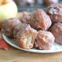 apple fritter doughnut bites recipe