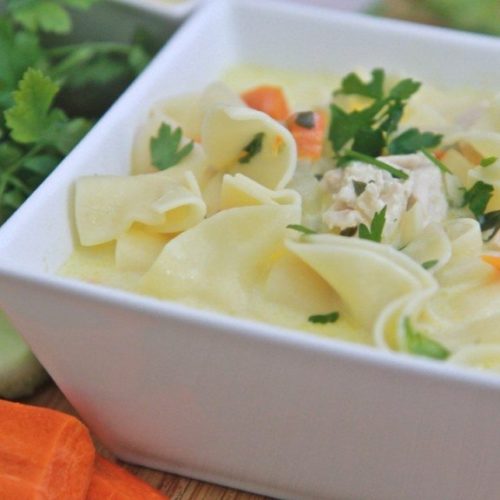 Easy Creamy Chicken Noodle Soup Recipe