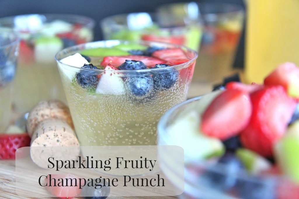 sparkling fruity champagne punch