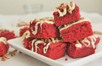 Chewy Red Velvet Brownies