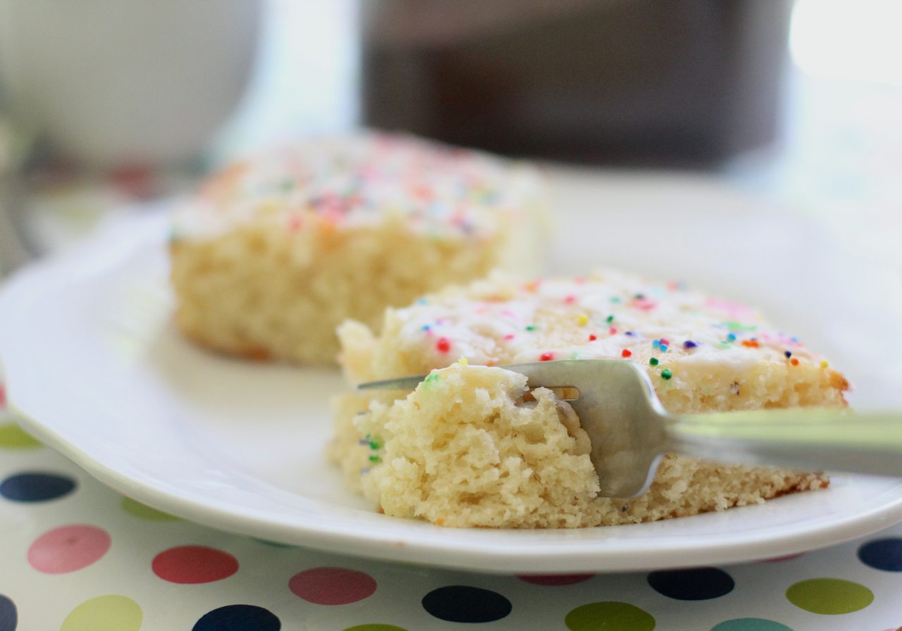 Vanilla Birthday Coffee Cake