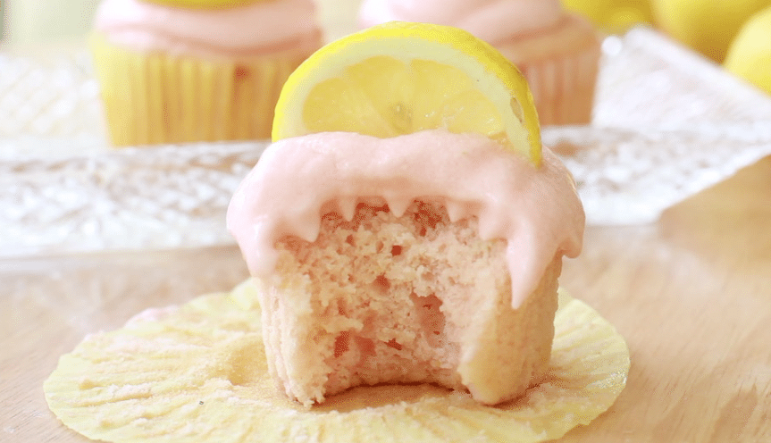 pink lemonade cupcakes