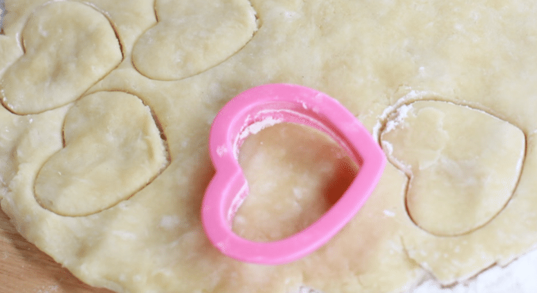Homemade made pie crust bites