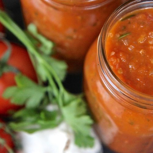 Homemade Tomato Sauce Using Fresh Tomatoes