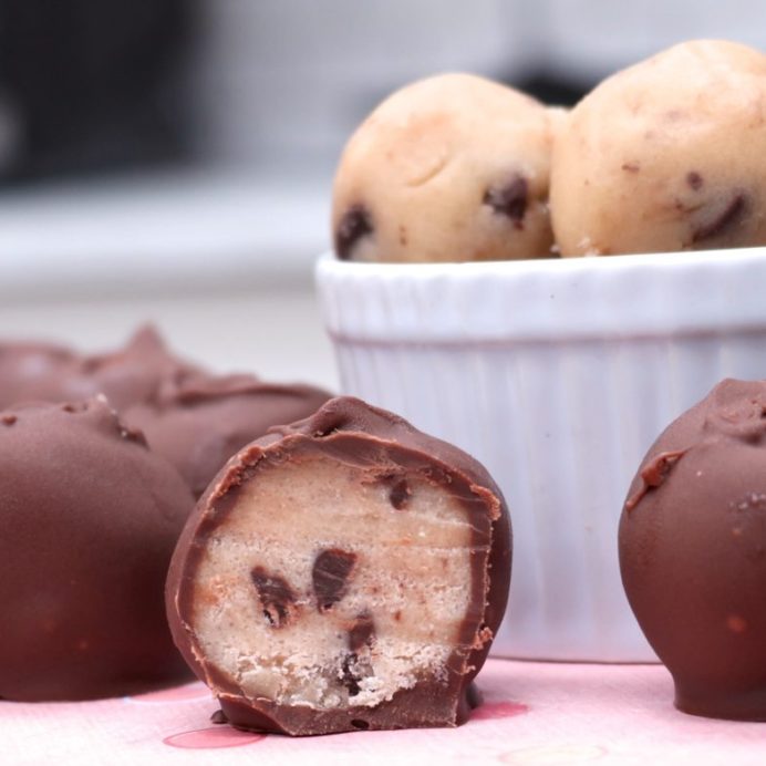 Chocolate Chip Cookie Dough Truffles