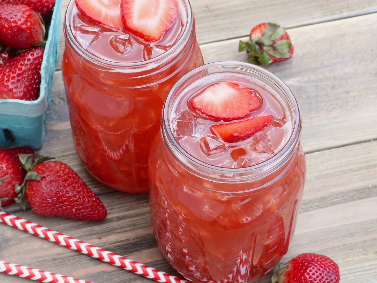 strawberry sweet iced tea