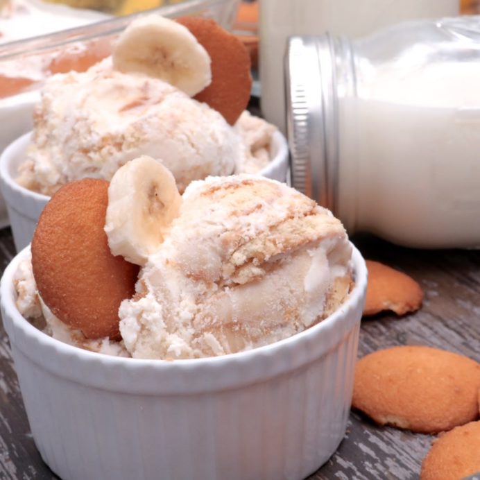 Creamy Banana Pudding Ice Cream