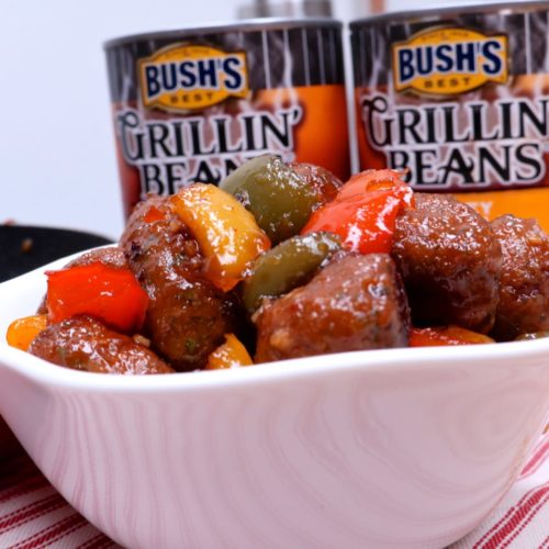 Glazed Baked Bean Chicken Meatballs Divas Can Cook