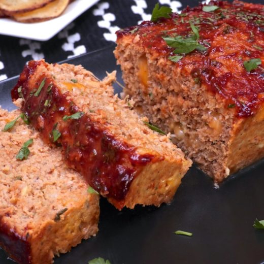 Cheesy BBQ Turkey Meatloaf