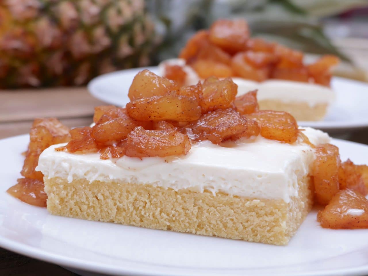 Grilled Pineapple Shortcake Bars