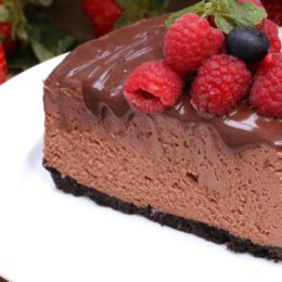 no-bake chocolate cheesecake
