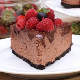 no-bake chocolate cheesecake