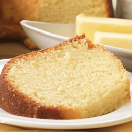 butter pound recipe on a plate