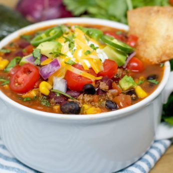Taco Soup Recipe That's Full of Flavor and Loaded With Fresh Ingredients!