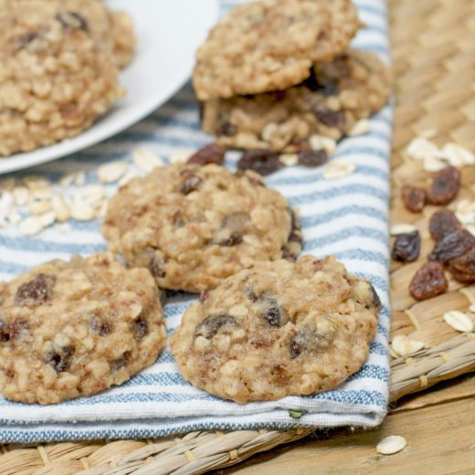 Vegan Oatmeal Raisin Cookies | CHEWY, Eggless, Without Butter