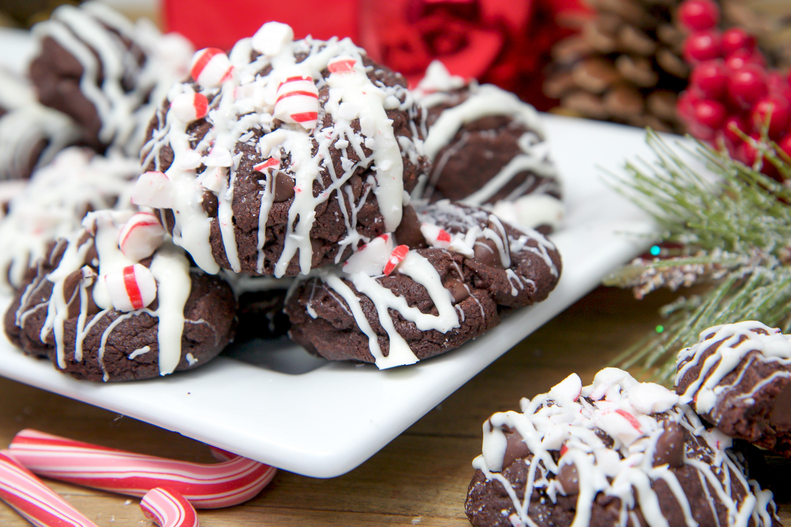 Dark Chocolate Peppermint Cookies - Divas Can Cook