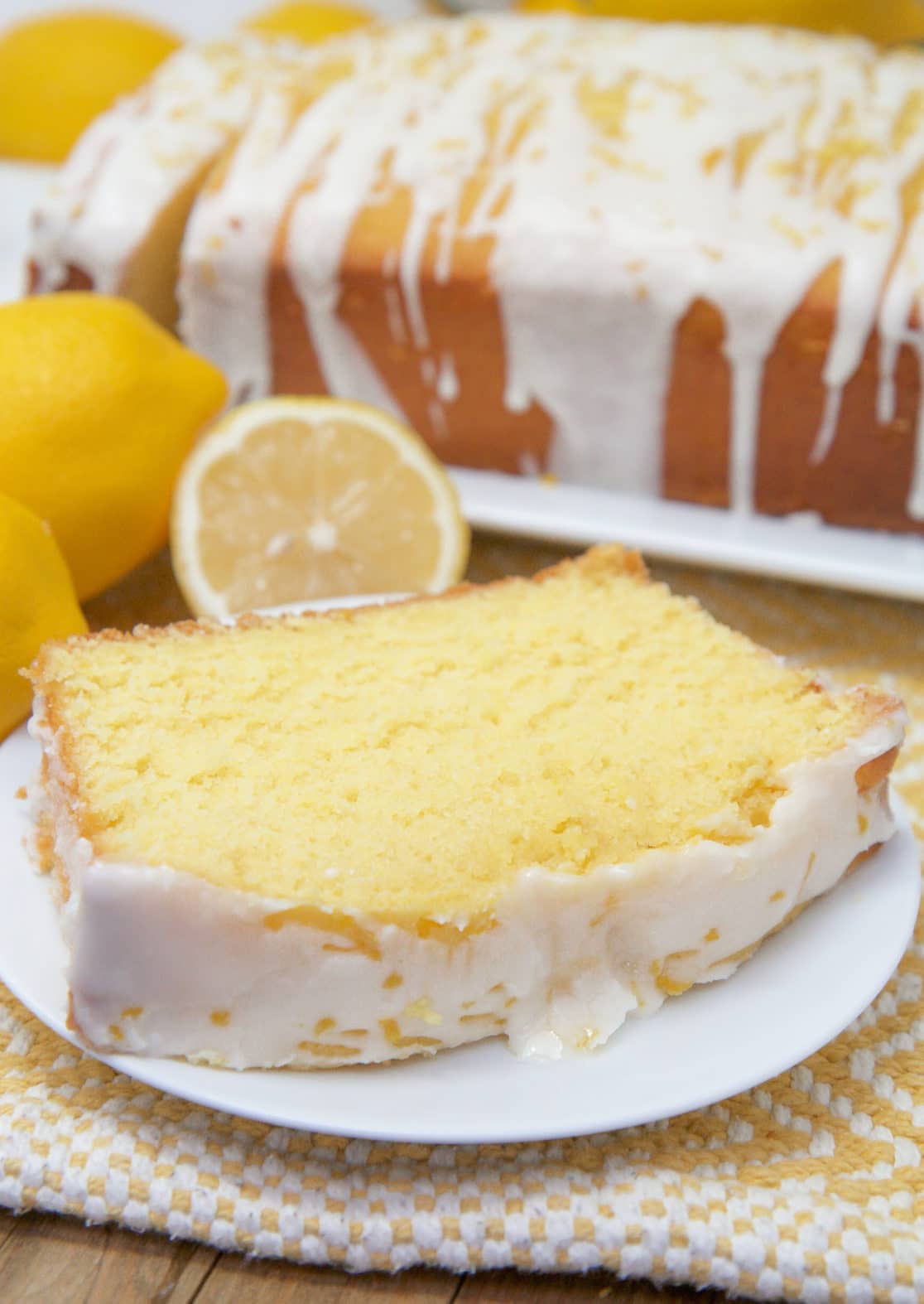 Easy Lemon Loaf Cake - w/ Butter Lemon Glaze! SO GOOD!