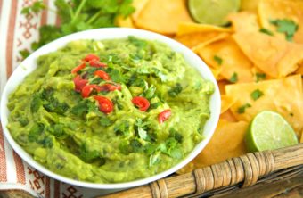 guacamole recipe and chipotle lime chips