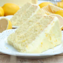 homemade lemon velvet cake