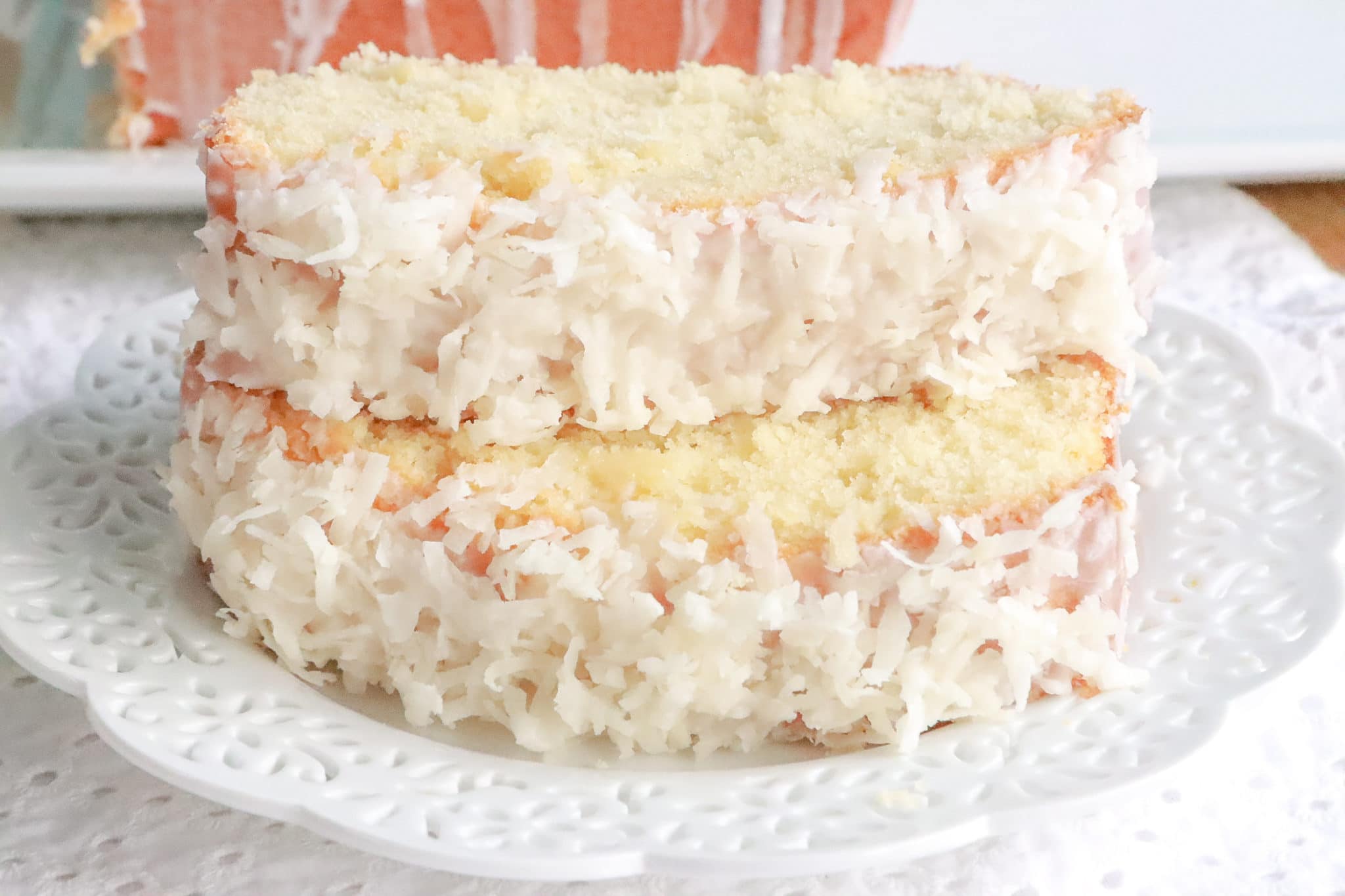 Coconut Pound Cake MOIST, FLUFFY + Coconut Glaze