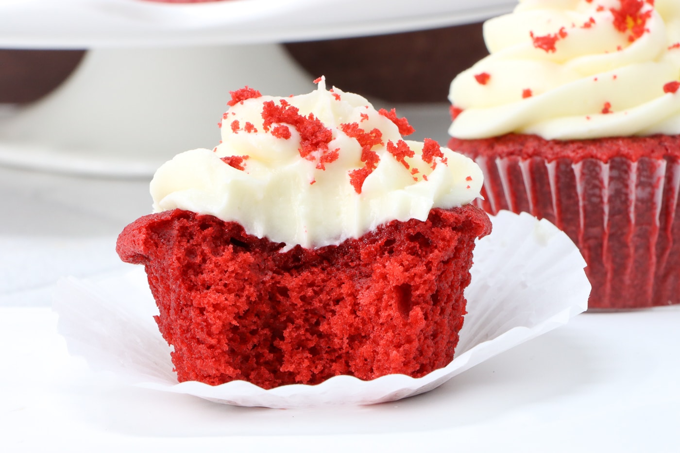 Easy red velvet cupcakes! 