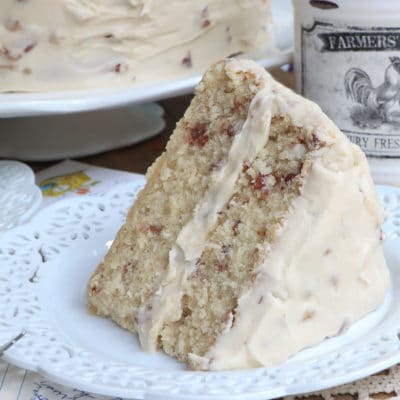from-scratch southern butter pecan cake