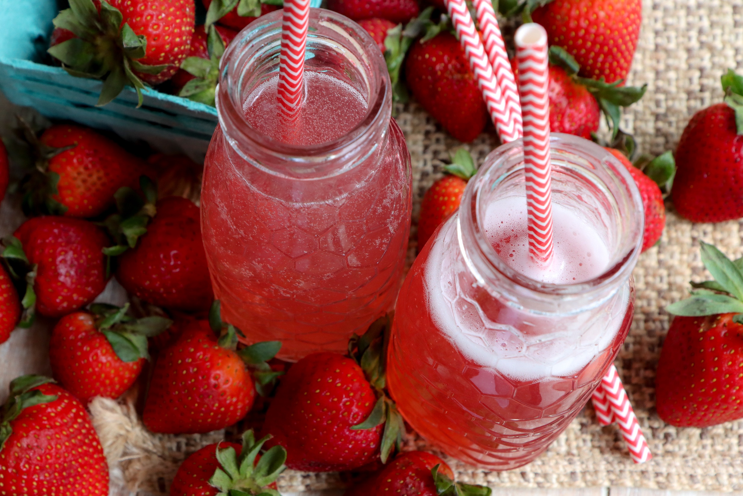 homemade strawberry soda Juneteenth menu