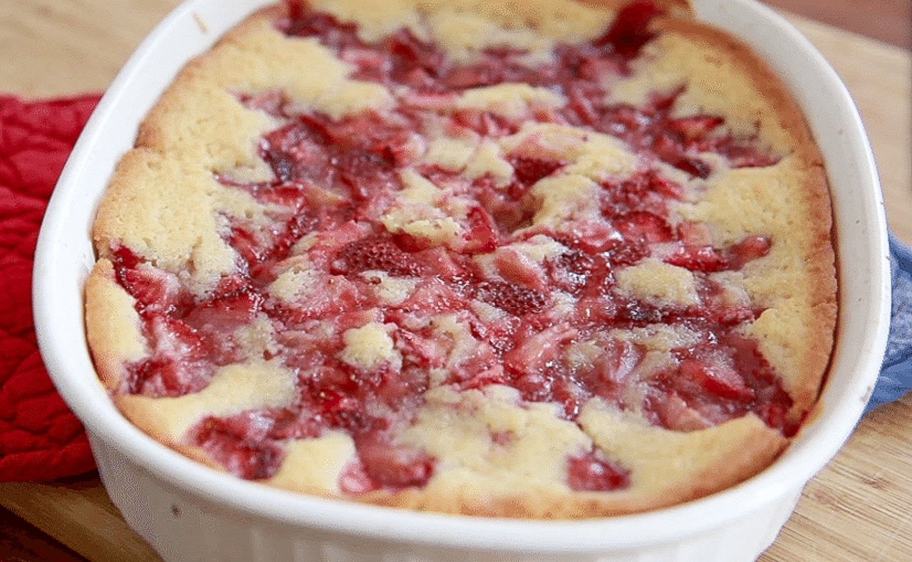 strawberry cobbler recipe