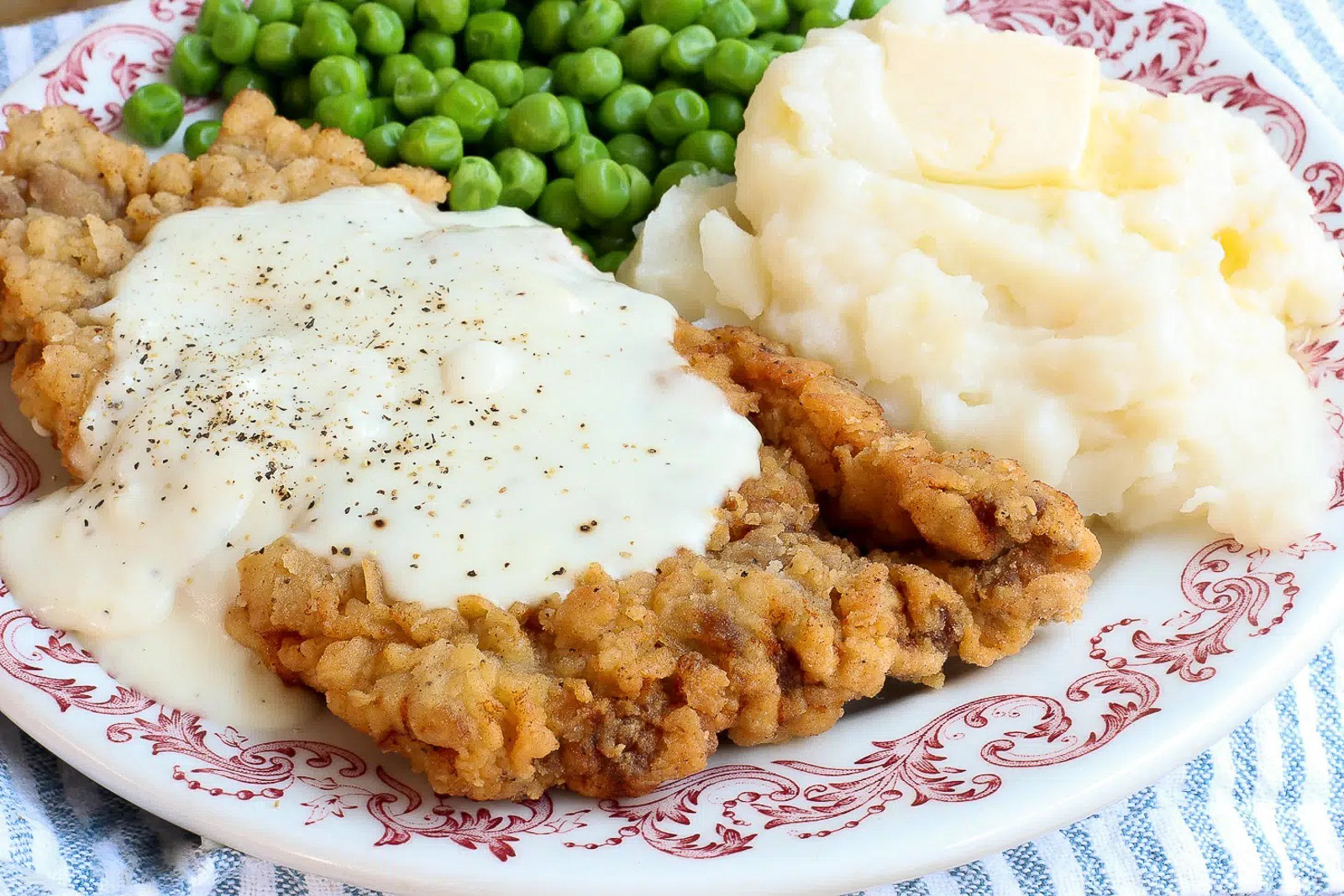 Southern Chicken Fried Steak w/ Creamy White Gravy