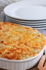 Chicken Broccoli Rice Casserole- So Cheesy!