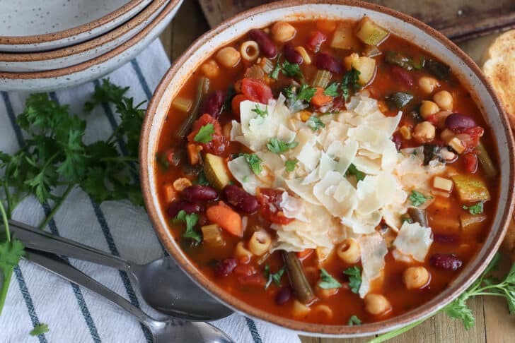 vegetable minestrone soup recipe