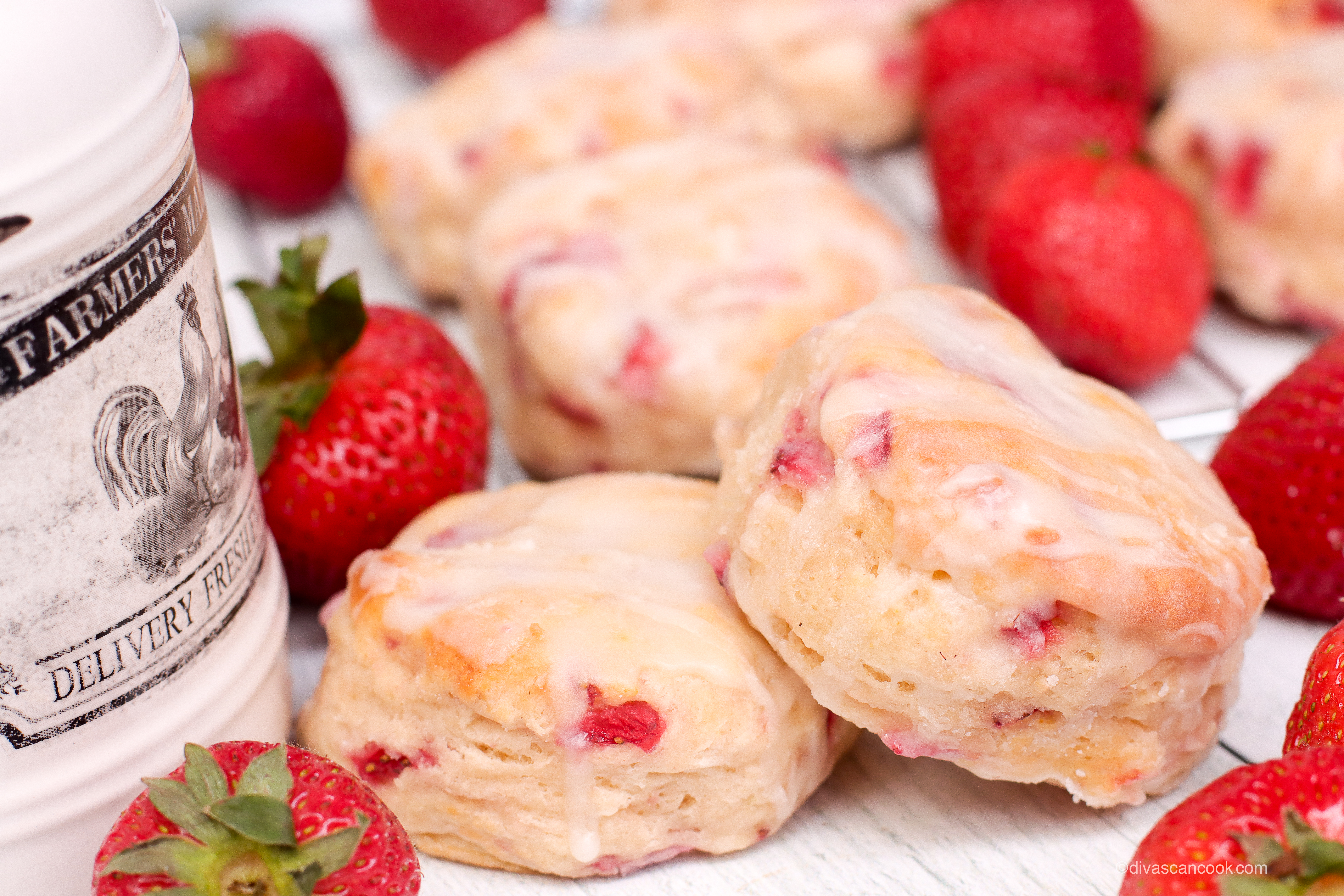 Fresh Strawberry Biscuits-image