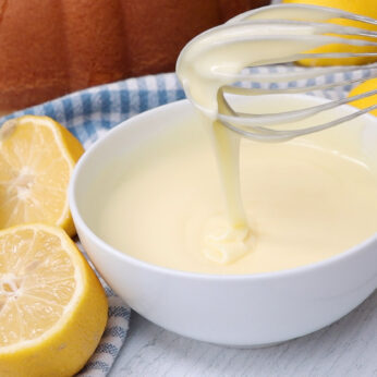 Smooth, buttery lemon glaze ready to use